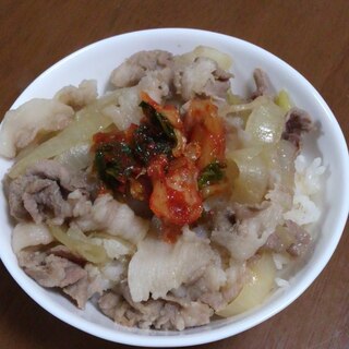 キムチ豚丼